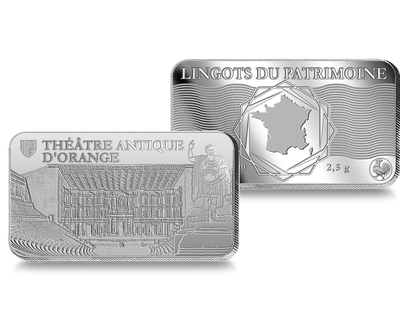 Lingot en argent pur «Théâtre antique d'orange»